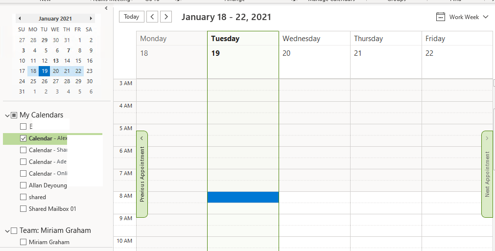 Outlook Calendar viewing standard work hours - Microsoft Community