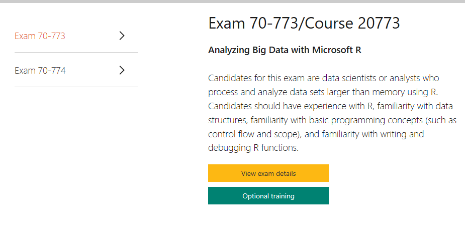 What happened to Exam 70-773 ? - Training, Certification, and Program Sns-Brigh10