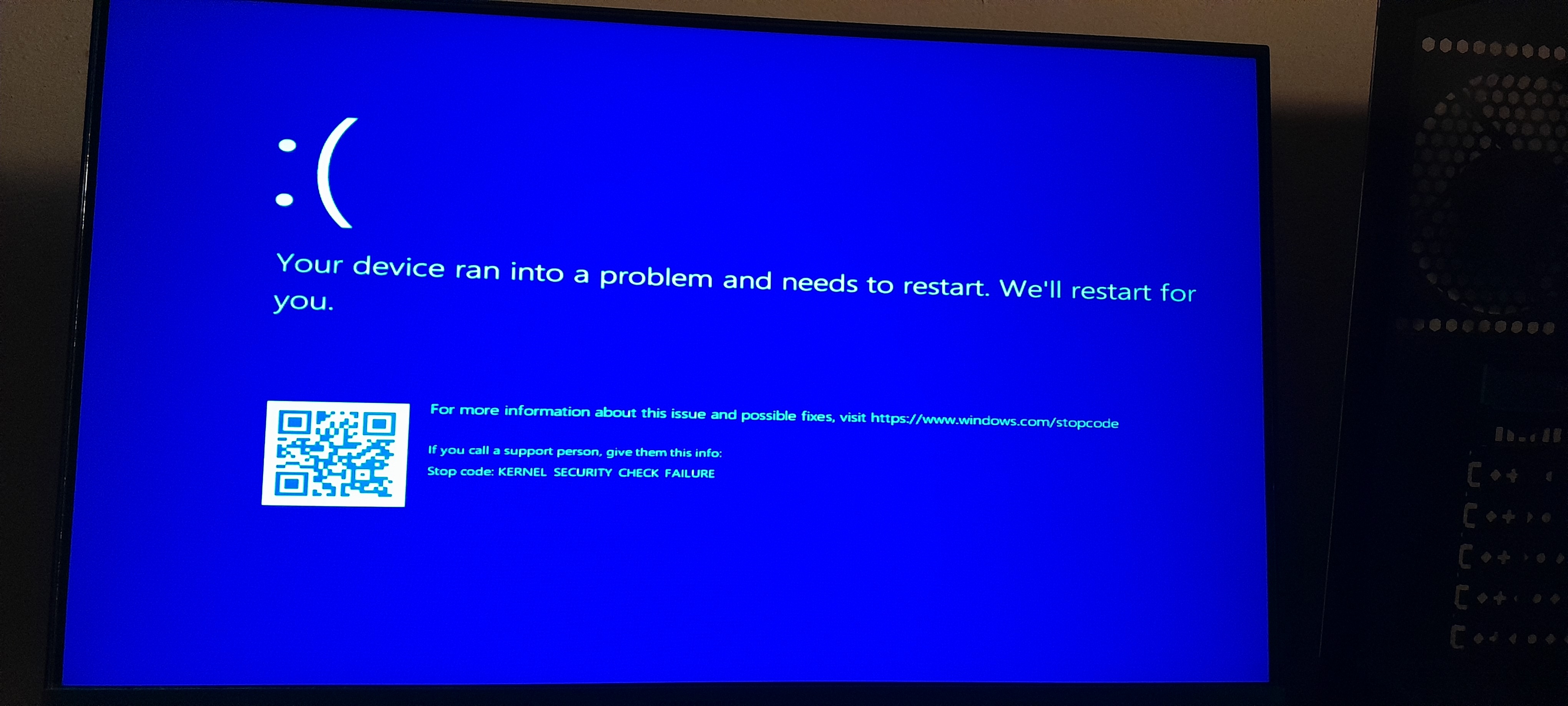 KERNEL SECURITY CHECK FAILURE BSOD During Windows 11 Installation ...