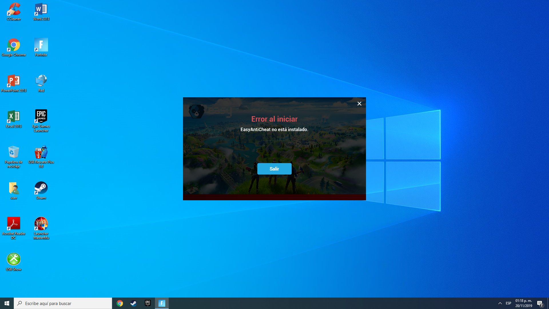 Error "EasyAntiCheat No Está Instalado" Al Conectar A Fortnite ...