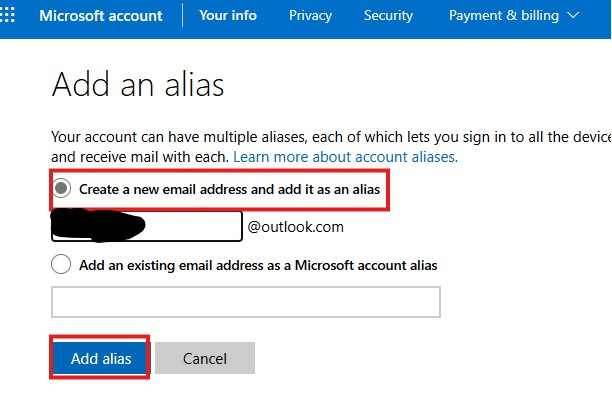 Assistance with Alias Accounts - Microsoft Community