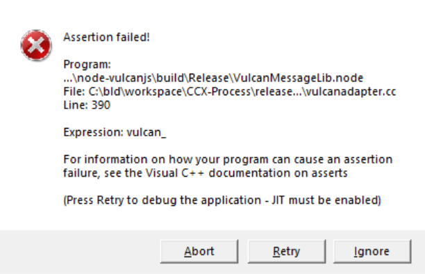 Assertion Failed! Error. How To Fix It? - Microsoft Community