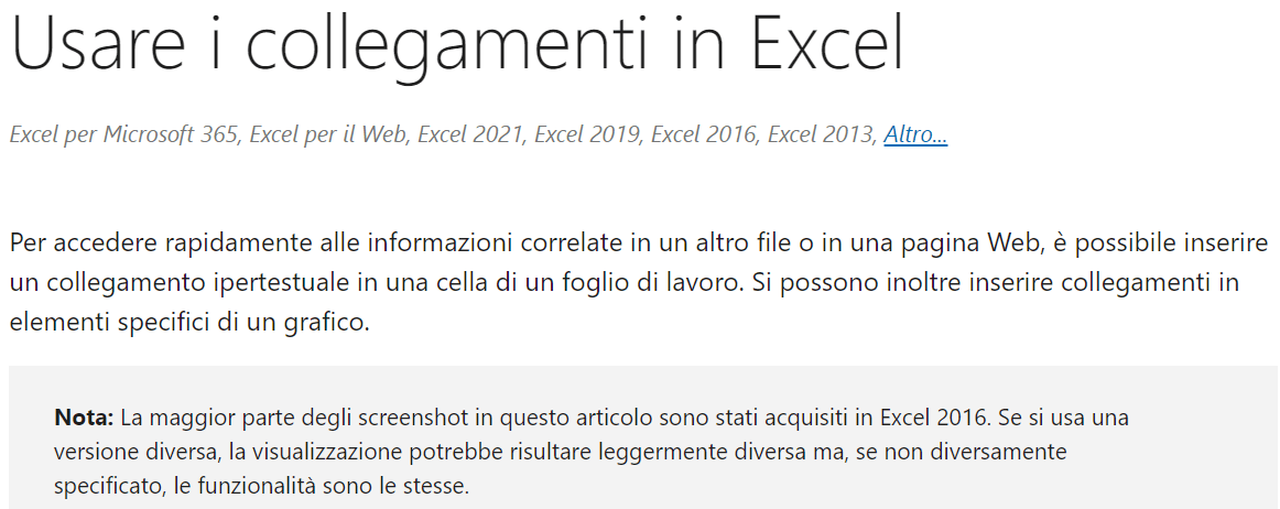 Excel: creare un collegamento tra una cella ed una fotografia - Microsoft  Community