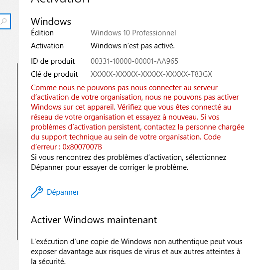 Windows 10/11 – Oups, Microsoft désactive des clés de licence suite à un  bug – LaptopSpirit