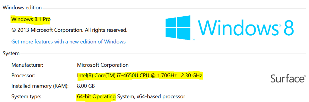 Windows 10 Professional 64bit - Features and more !!