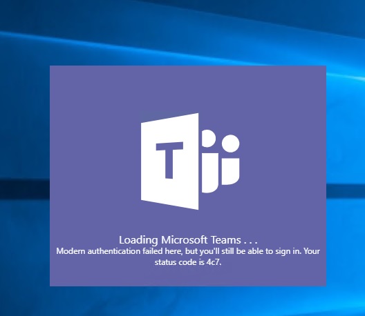 Cannot log on to Microsoft Teams client - Microsoft Community