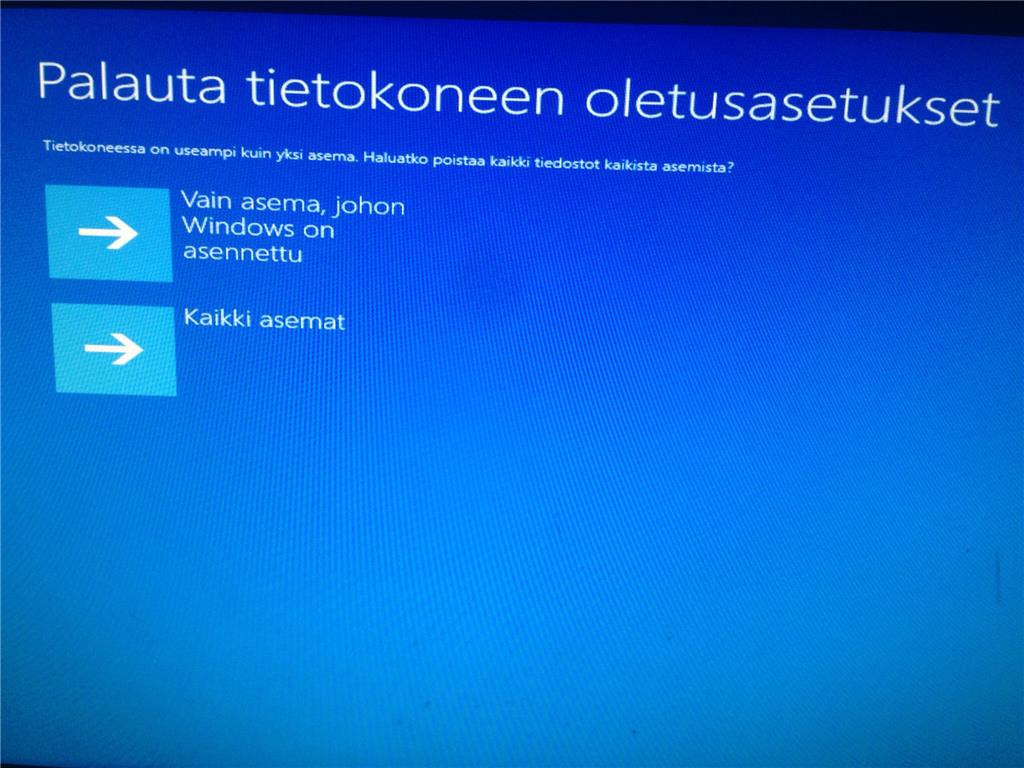 Palauta Tietokoneen Oletusasetukset - Microsoft Community