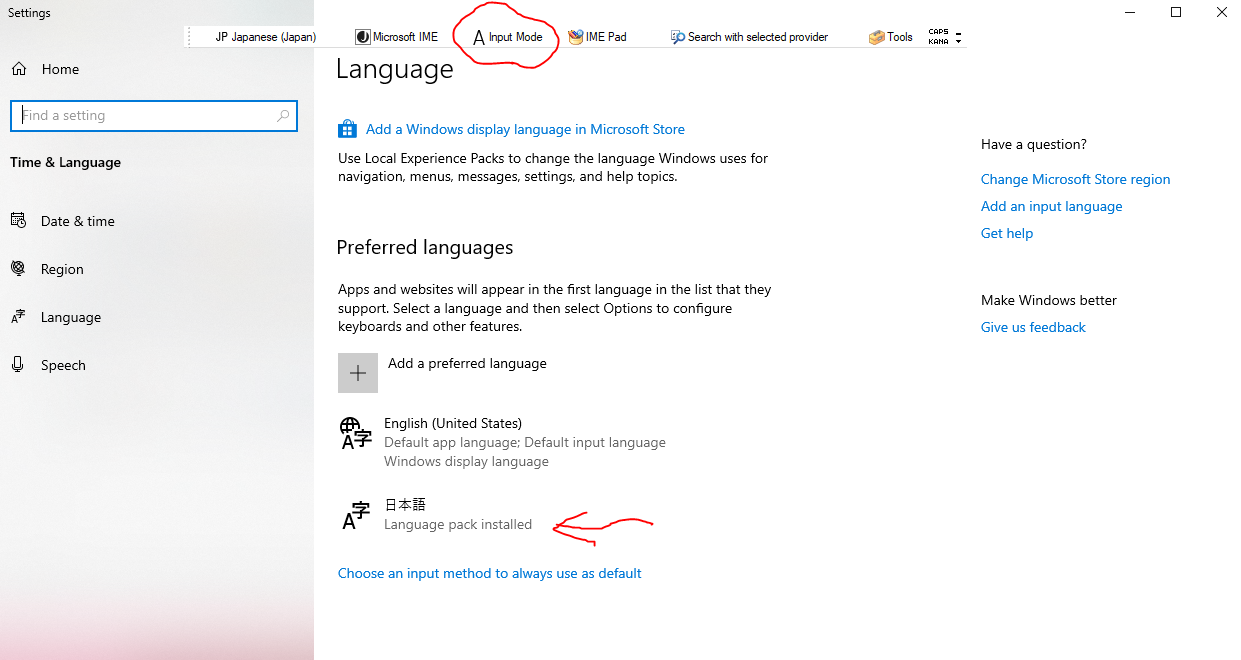 Unable To Type Hiragana Input Using Japanese Ime Language Microsoft Community
