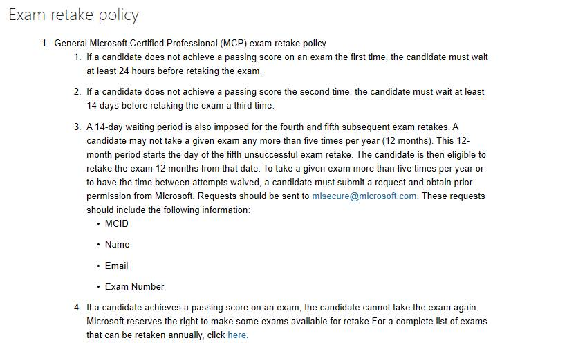 Certification Exam Policies Faqs Microsoft Learning