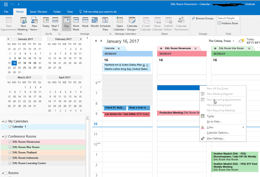 Permissions on group calendar not working Outlook 2016 Microsoft