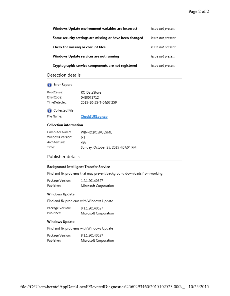 Root Cause Rc Datastore Errorcode 0x Window 7 Microsoft Community