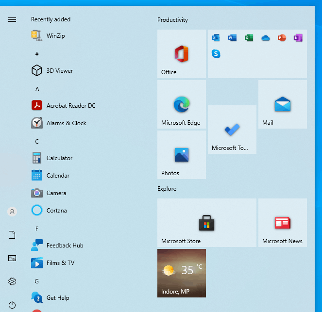 Why are the icons of the start menu not colored?? - Microsoft Community