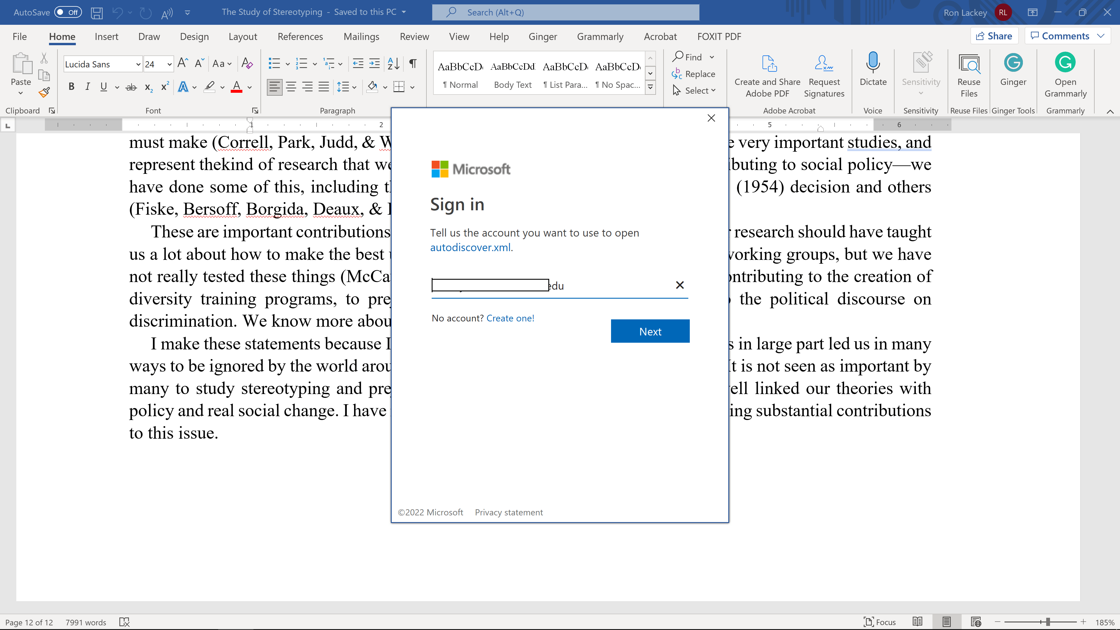 How Do I Get Rid Of This!? I Can't Open An Office App Without This Log ...