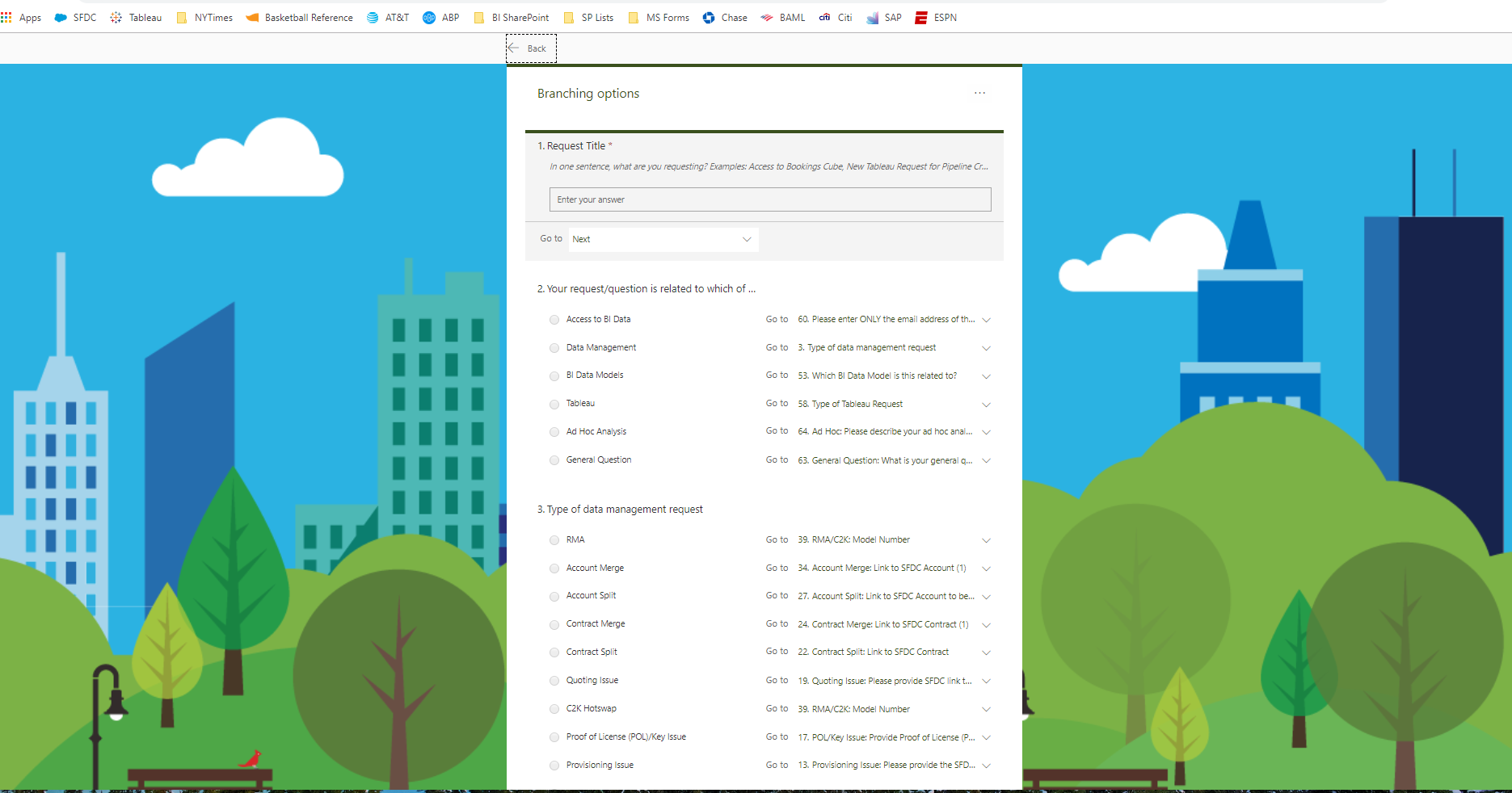 Cookies & Branching MS Forms - Microsoft Community