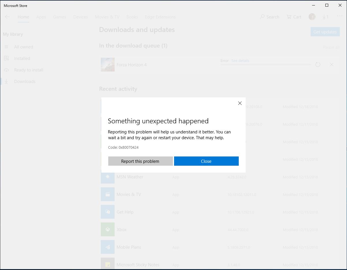 Error 0x80004003 In Windows 10 Store Microsoft Community