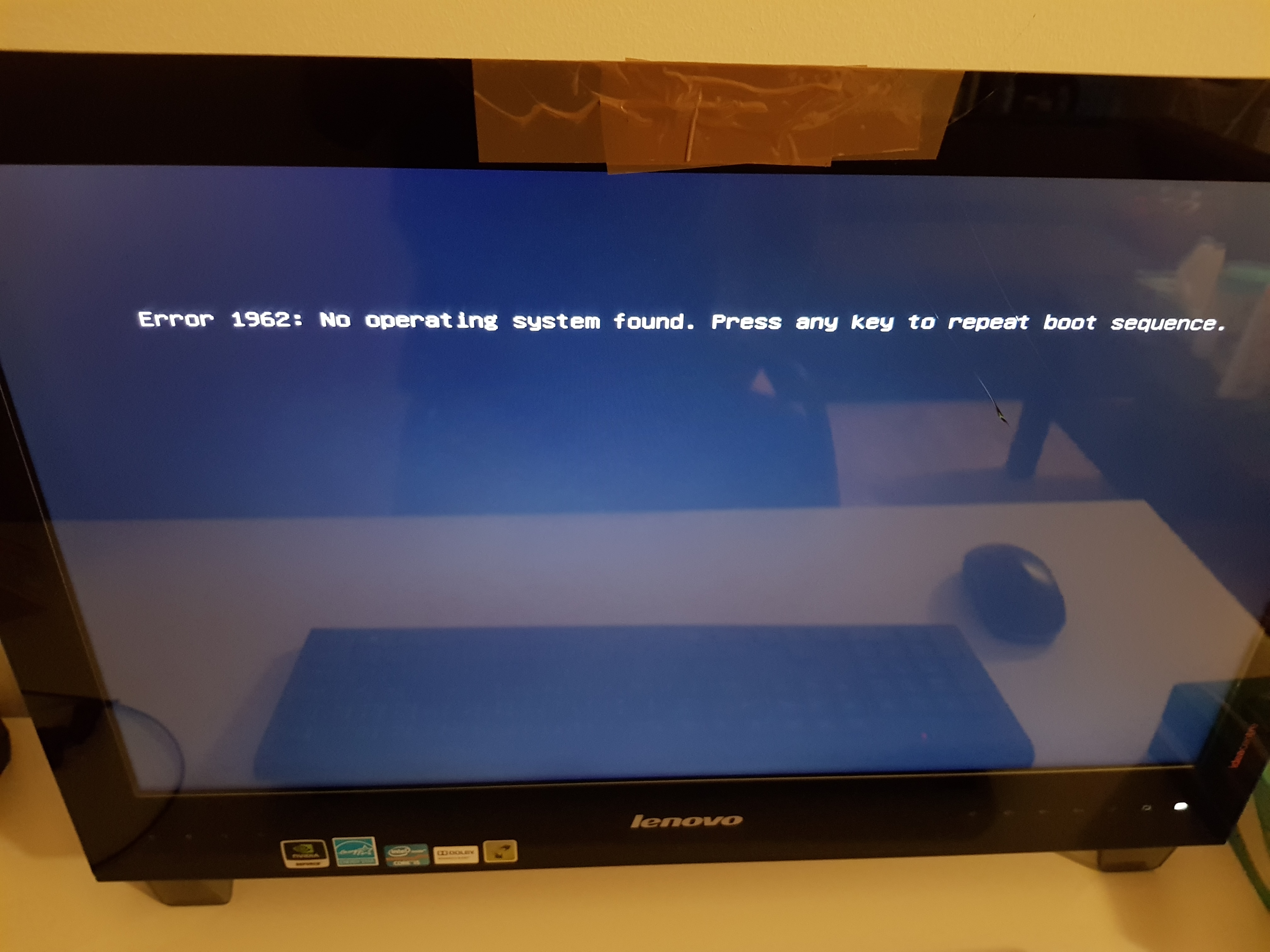 Error 1962 no operating system found lenovo что делать