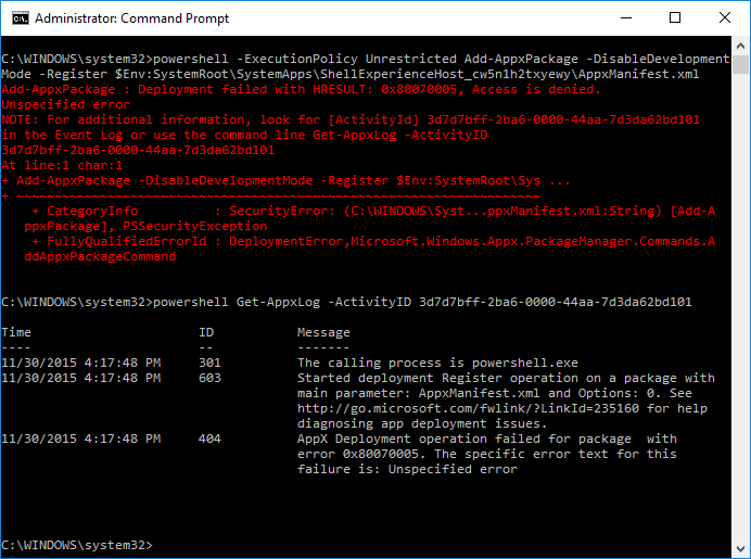 Windows Shell Experience Host Missing Microsoft Community