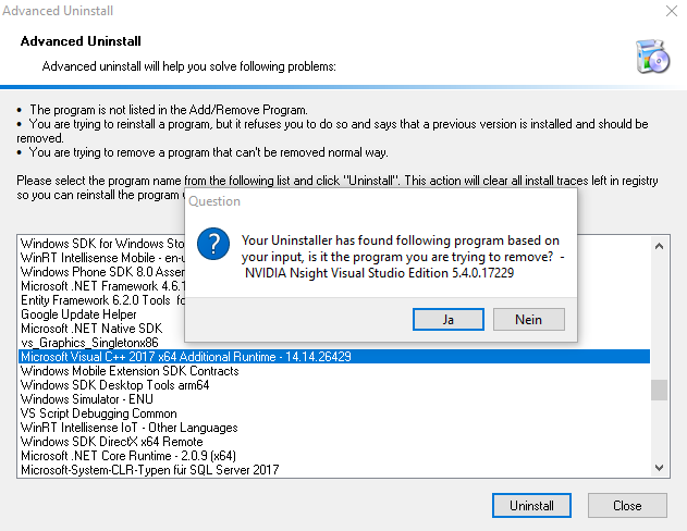 Repair Uninstall Of Visual C 17 X64 14 14 4 Not Microsoft Community