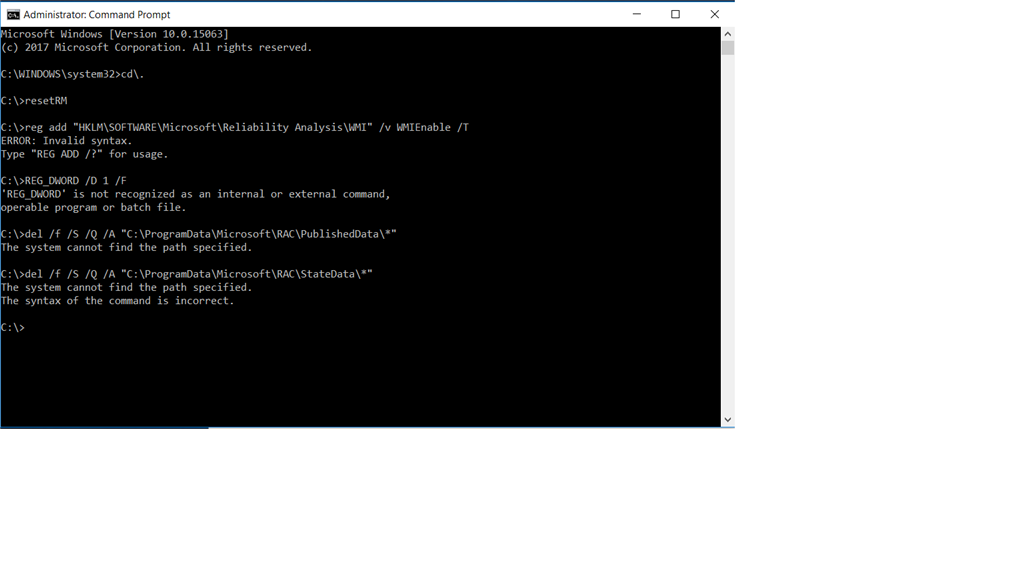 Reliability monitor view all problem reports empty microsoft community