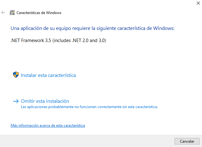 Windows 10 ~ No Puedo Activar Net Framework 35 Microsoft Community 2174