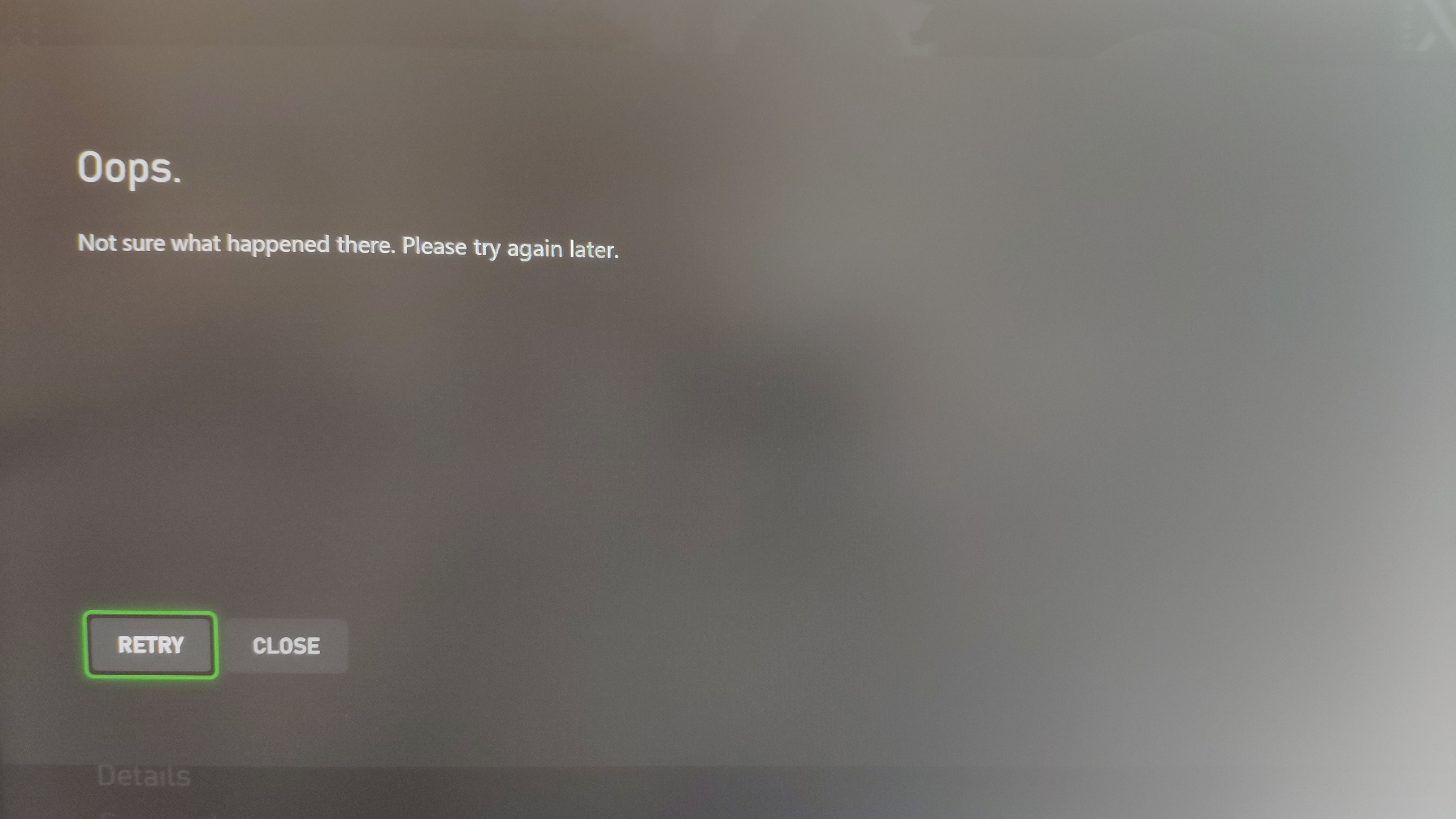 Oops. Not Sure What Happened There' Xbox Store Error, How To Fix