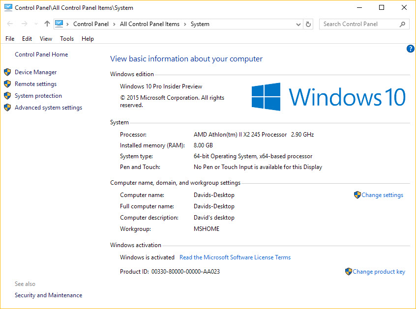 Windows 10 'downdate' - Microsoft Community