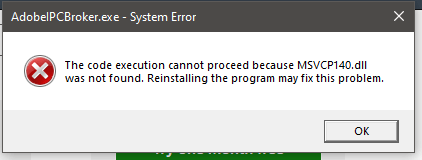 vcruntime140.dll was not found. - Microsoft Community