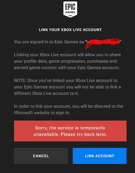 Can T Connect My Xbox Account To Anything Microsoft Community