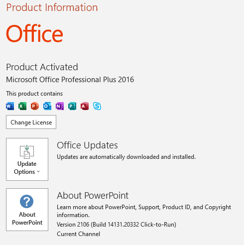 Prodotto: 11126 - MICROSOFT OFFICE 2016 STANDARD LICENZA A VOLUME  REFURBISHED - MICROSOFT (SOFTWARE - OFFICE)