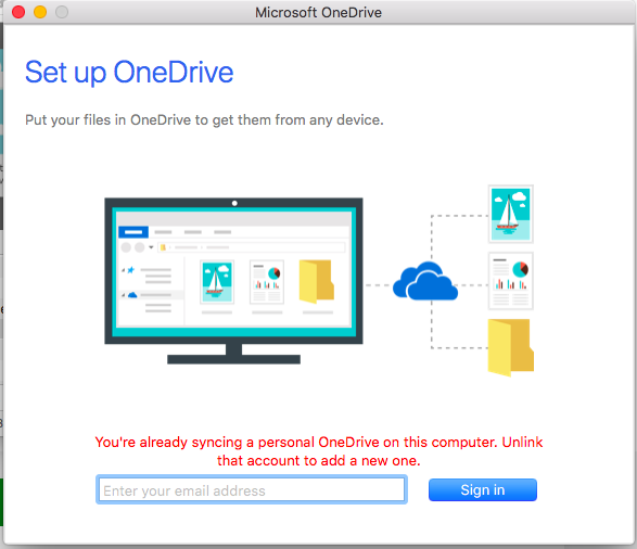 Unable To Add Business OneDrive Account To Personal OneDrive Account ...