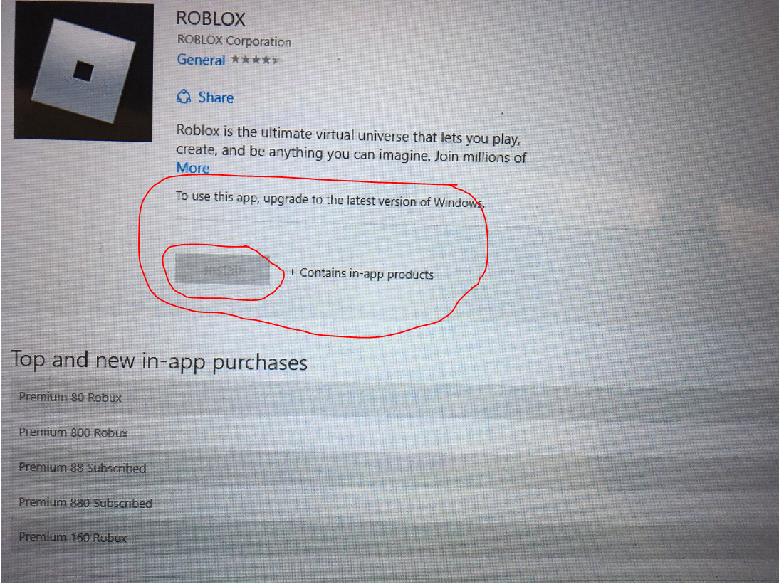 I Cant Install Roblox From Microsoft Store Microsoft Community