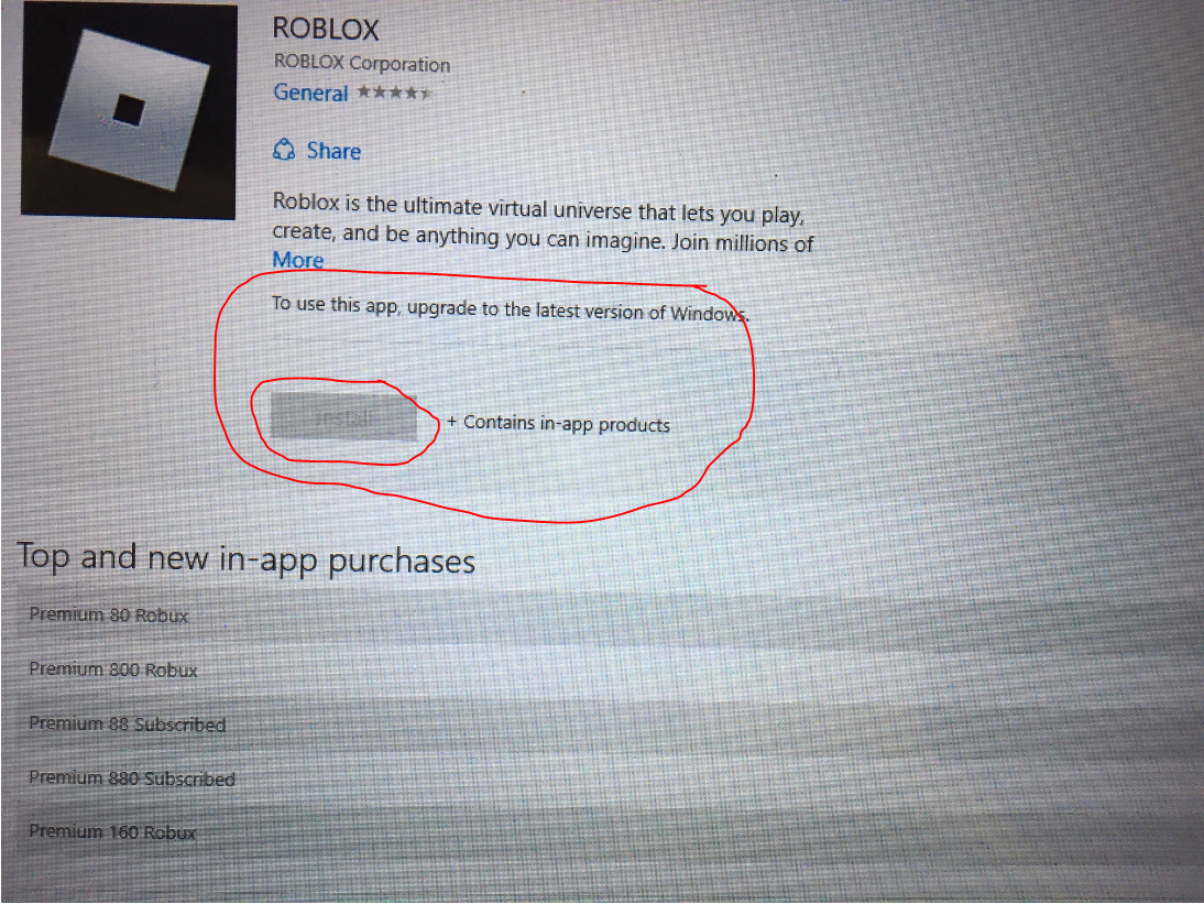 I Cant Install Roblox From Microsoft Store Microsoft Community - download roblox windows store