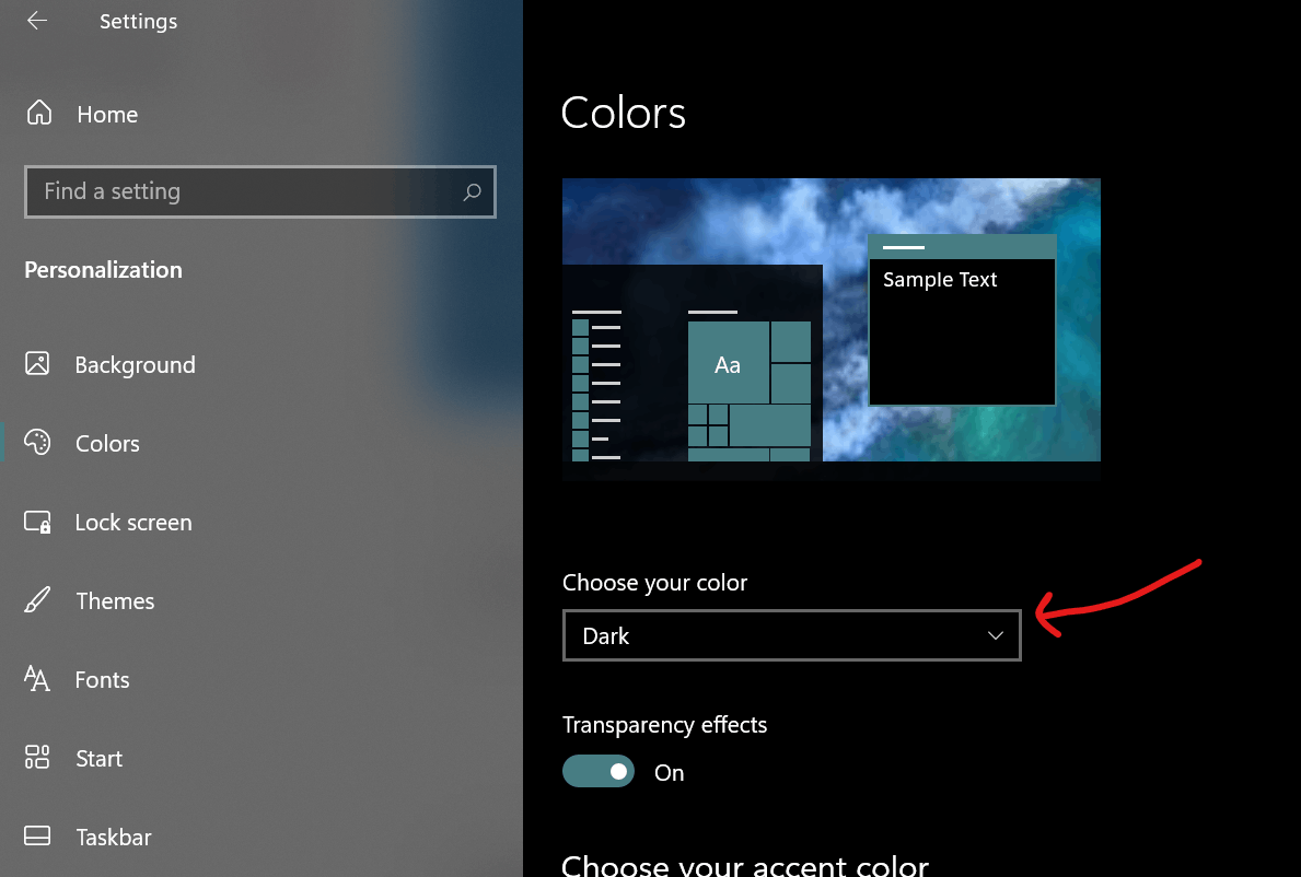 Windows 10 menu colors ? - Microsoft Community