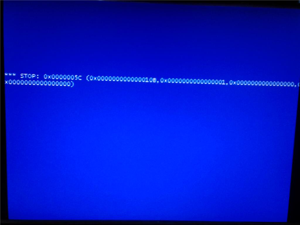 Stop 0x0000005c windows 7 при загрузке как исправить