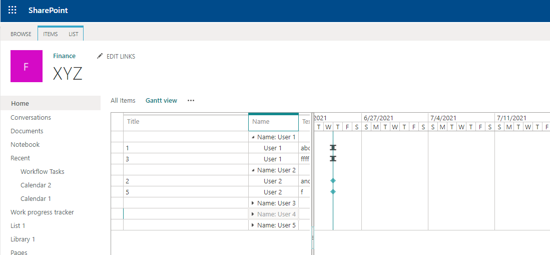 Sharepoint -Gantt chart - Microsoft Community