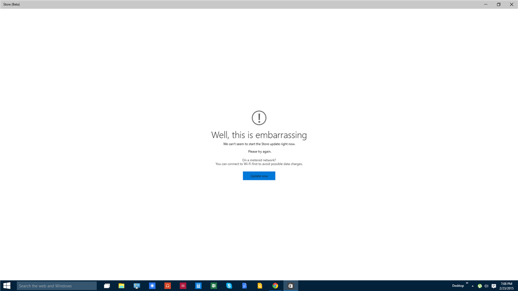 Windows 10 Store (beta) Problems - Won't Update - Microsoft Community