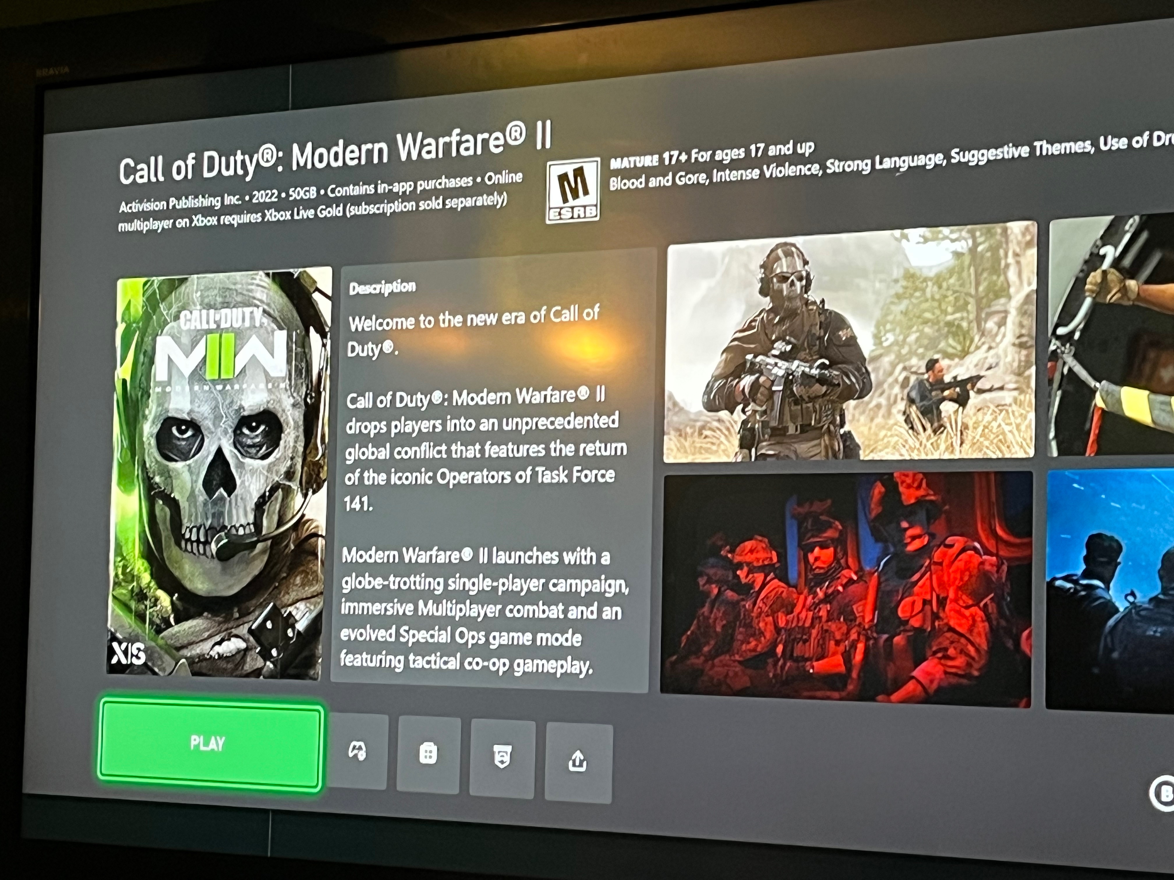 Call of Duty: Modern Warfare (Microsoft Xbox Series X/Microsoft Xbox One,  2022)