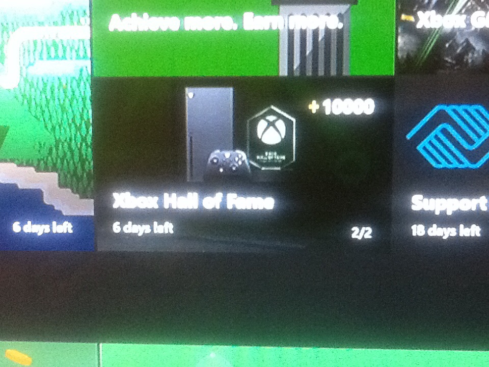 Xbox Hall of Fame Part 1 - Gamerscore Punch Card - Rack Up 10000 G &  Achievements to Earn Points 