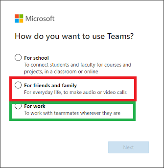 What's the difference between a personal Microsoft account and a