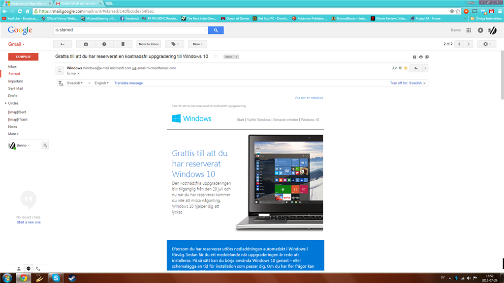 Min Skaffa Windows 10 Ikon Forsvann Och Jag Fick Inte Microsoft Community