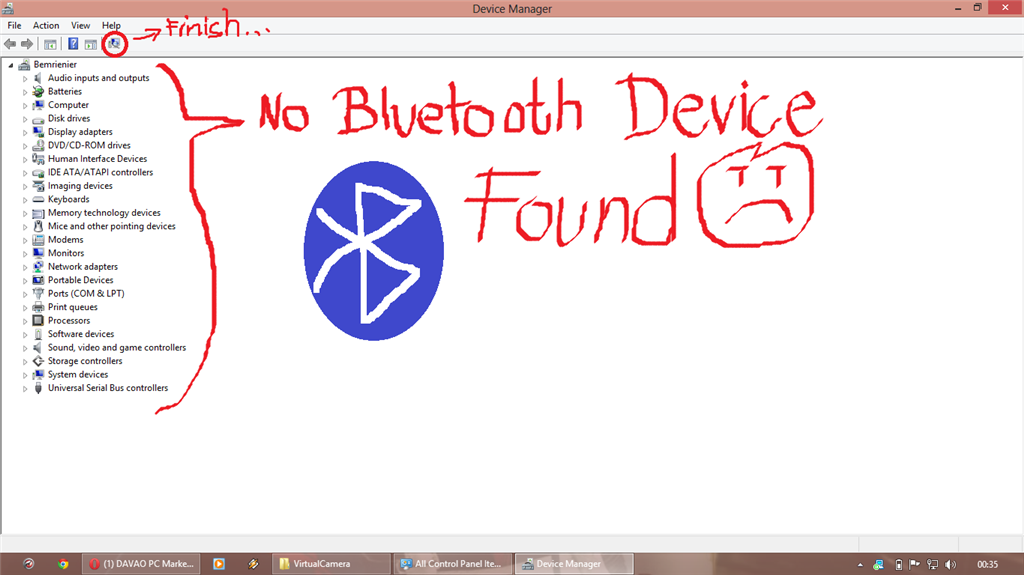 My Bluetooth Could Not Turn On. The Device Is Hidden. Microsoft Community 