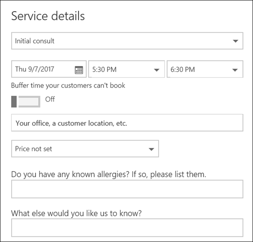 Bookings Custom Fields Microsoft Community