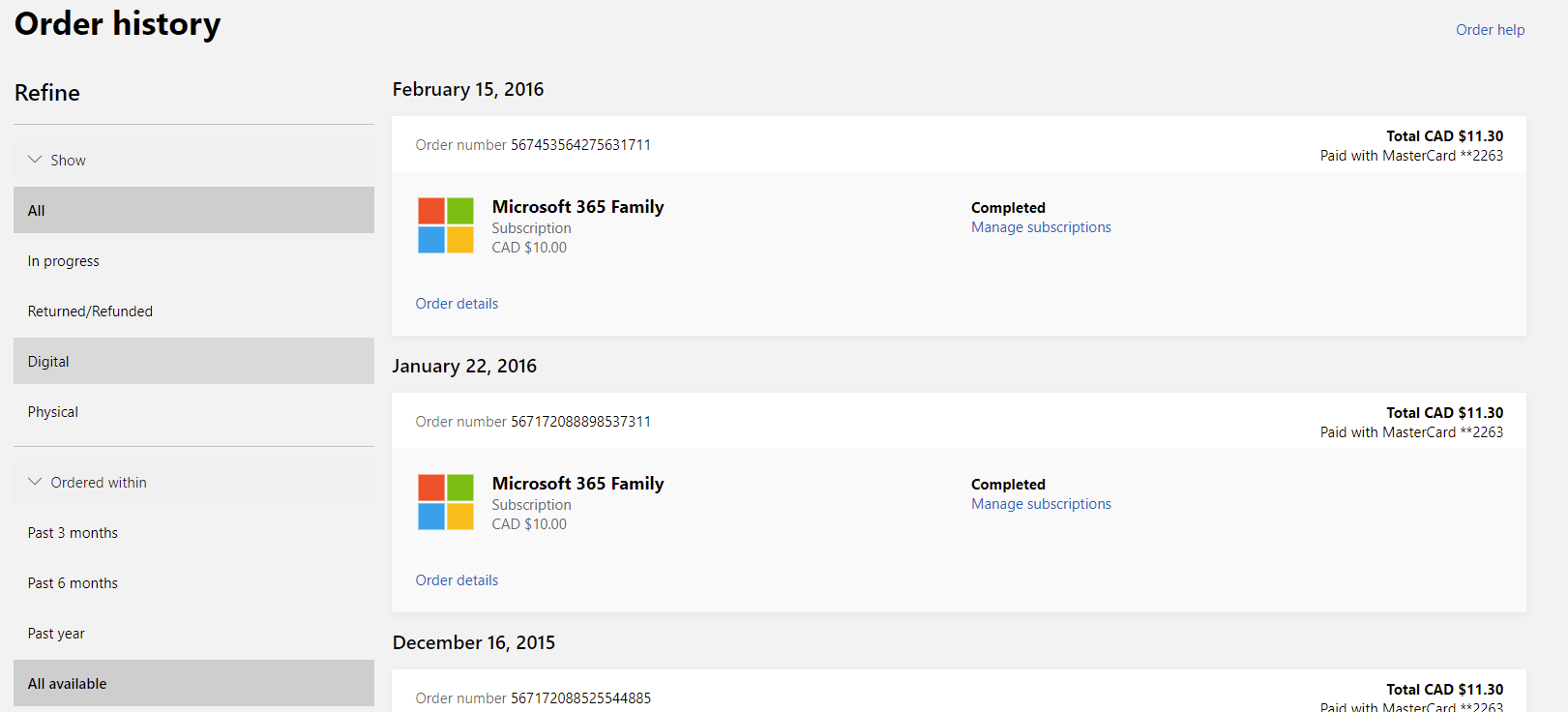 How do I stop Microsoft from charging my card?