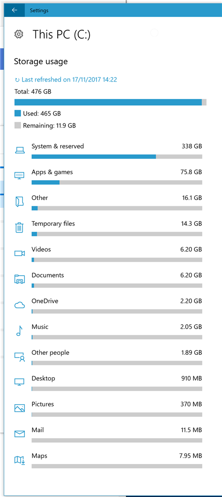 and Reserved Files are taking too much space. 350GB - Microsoft Community