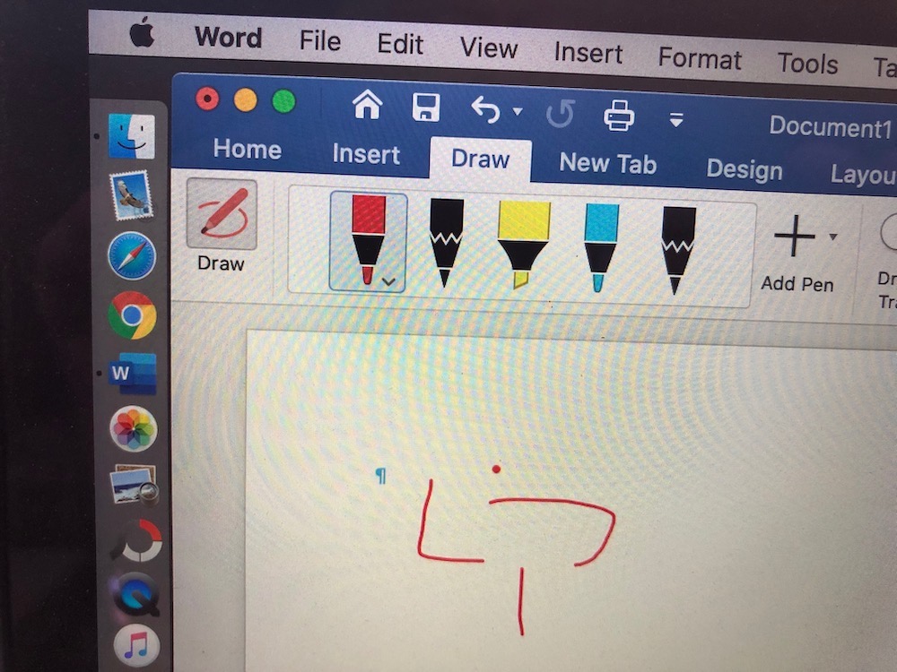 Microsoft Word on Mac Missing Eraser in Draw Mode - Microsoft Community