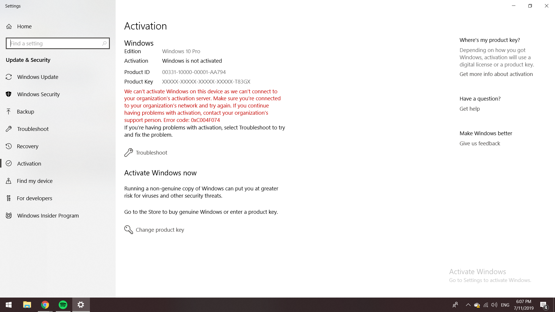 หากใส่รหัสเพื่อ Activate Windows ใหม่แล้วข้อมูลจะหายไหมคะ - Microsoft ...