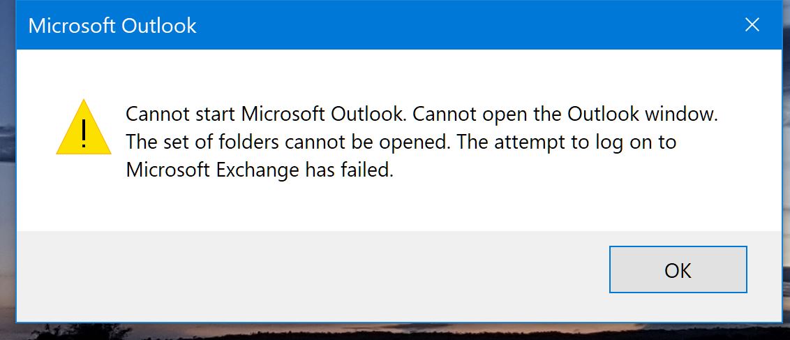 Cannot Start Microsoft Outlook - Windows 10 - Microsoft Community