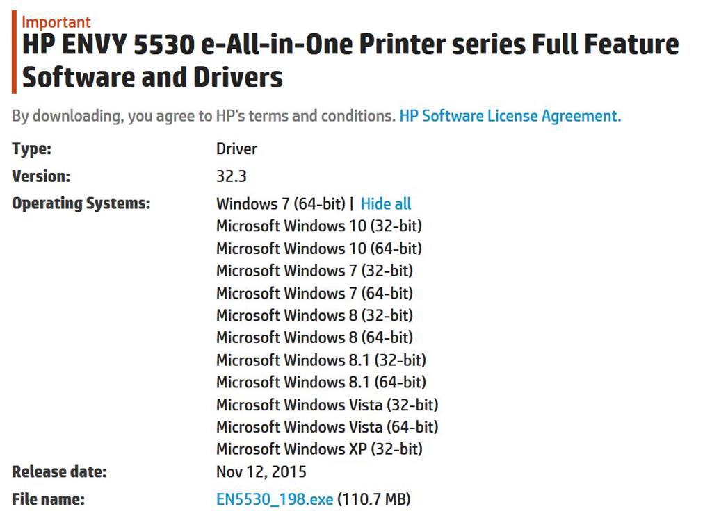 Hp Envy 5530 Driver Windows 10