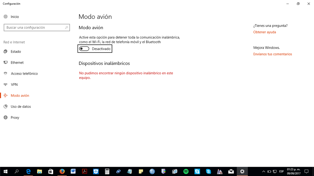 Windows 10 no detecta adaptador de red