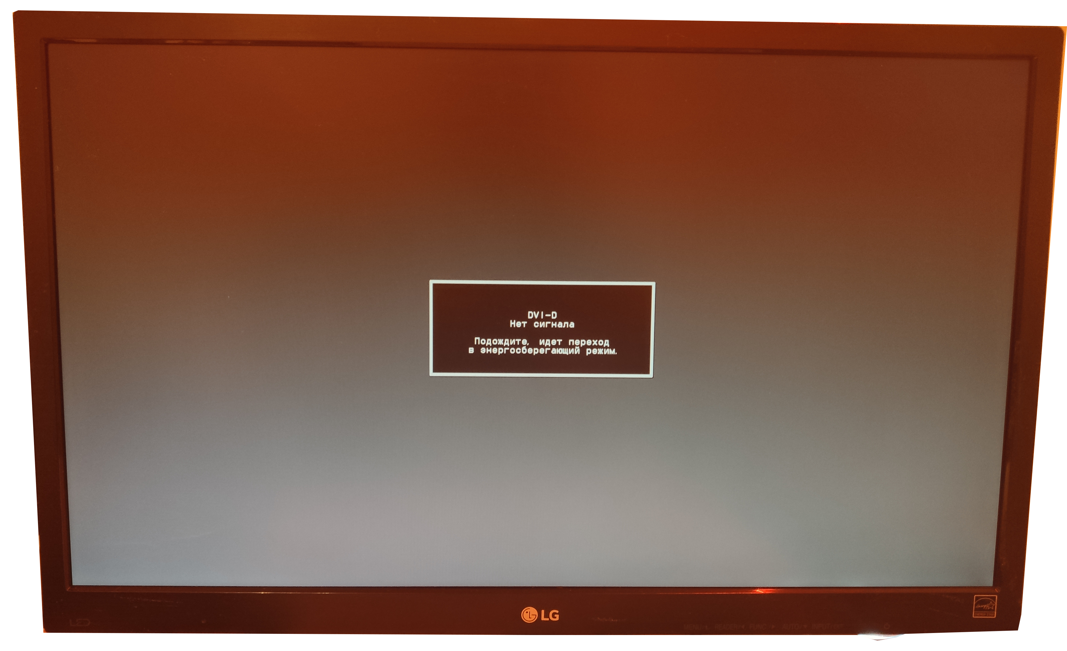 Нет сигнала монитор dvi